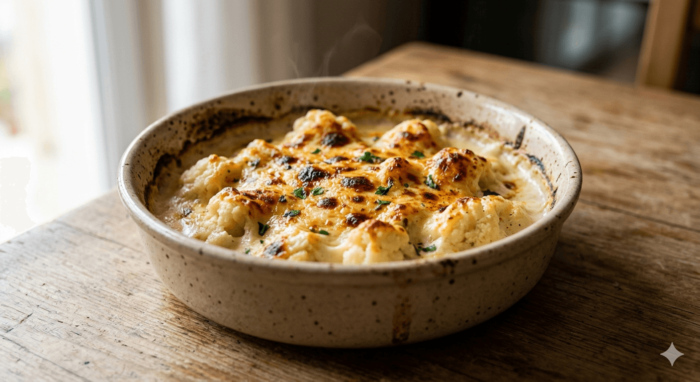 Fırında Beşamel Soslu Karnabahar